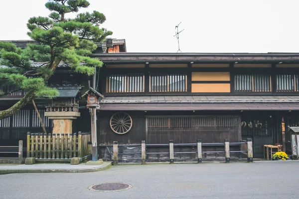 Takayama City Kamisan Machi Traditional Street Gifu Län Okt 2013 — Stockfoto
