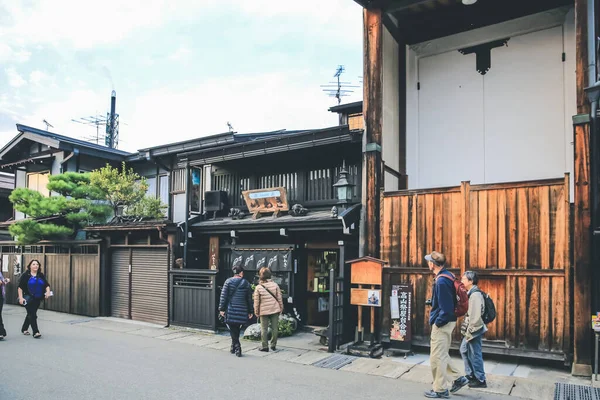 Takayama City Kamisan Machi Traditional Street Gifu Prefecture Οκτ 2013 — Φωτογραφία Αρχείου