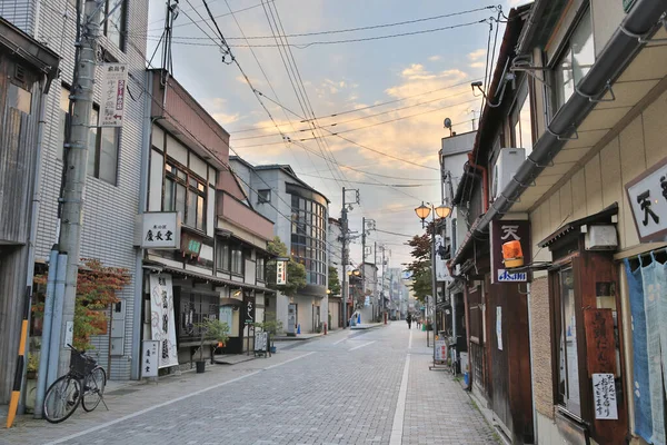 Takayama City Kamisan Machi Traditional Street Prefectura Gifu Oct 2013 — Foto de Stock
