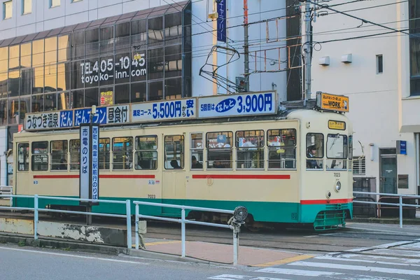 Tramvajová Linka Toyama Město Japonsko Listopad 2013 — Stock fotografie