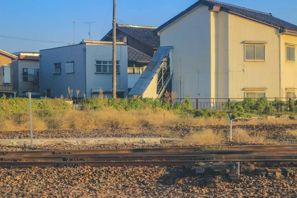 Θέα Από Παράθυρο Του Τρένου Στην Ιαπωνία Nov 2013 — Φωτογραφία Αρχείου