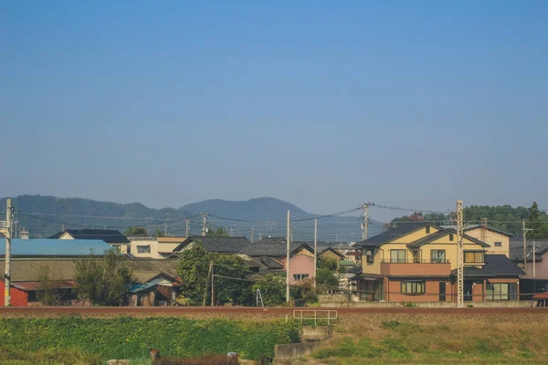 Kilátás Vonat Ablakán Japán Nov 2013 — Stock Fotó