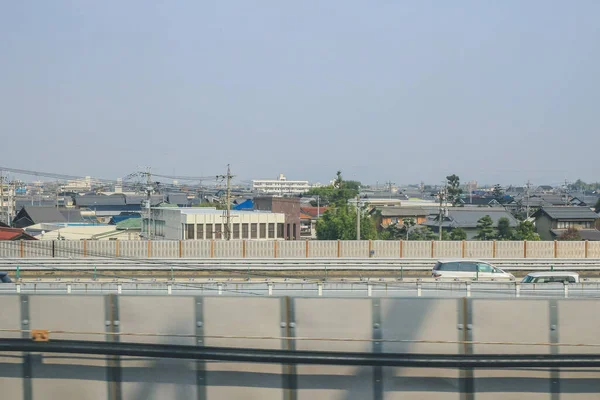 Widok Shinkansen Pociąg Pocisk Linii Lis 2013 — Zdjęcie stockowe
