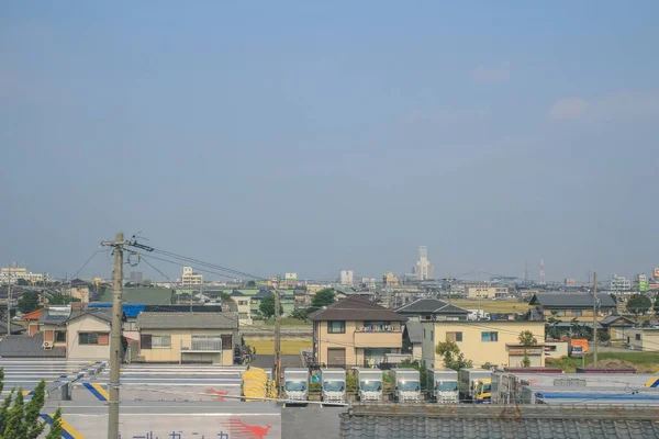 新幹線からの眺め2013年11月2日 — ストック写真