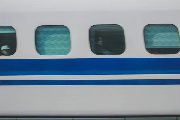Neue Stammstrecke Shinkansen Schnellzug Nov 2013 — Stockfoto