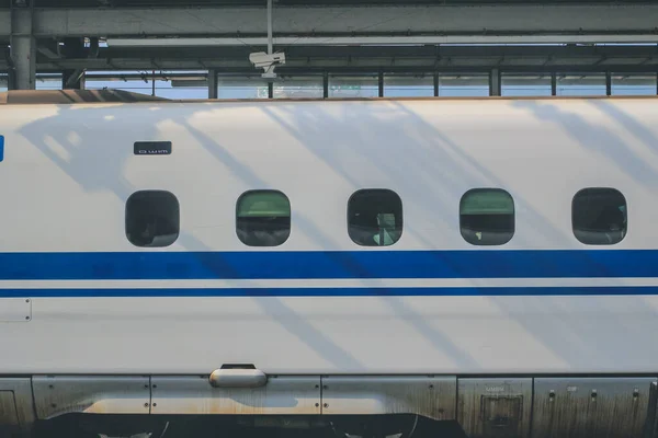 Nowa Linia Główna Pociąg Pocisku Shinkansen Japonii Lis 2013 — Zdjęcie stockowe