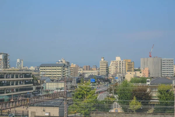 Shinkansen子弹火线外的景色 — 图库照片