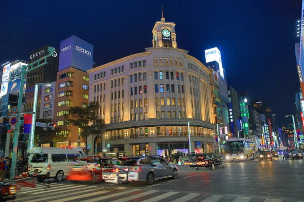 Ginza District Wako Department Store Nov 2013 — Stock Photo, Image