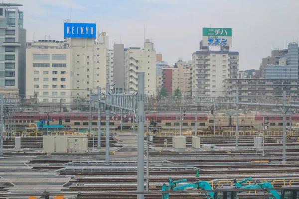 Het Uitzicht Vanuit Shinkansen Bullet Train Line Nov 2013 — Stockfoto