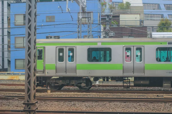 Vista Fuori Shinkansen Proiettile Treno Linea Nov 2013 — Foto Stock