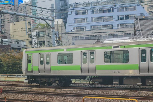 Vista Fuori Shinkansen Proiettile Treno Linea Nov 2013 — Foto Stock
