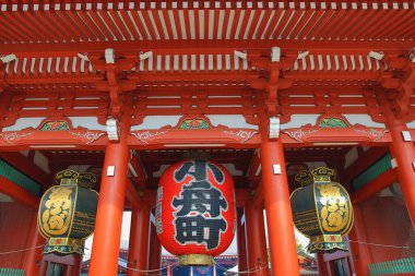 Sensoji-ji Kızıl Japon Tapınağı Asakusa, Tokyo, Japonya 3 Kasım 2013