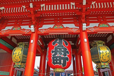 Sensoji-ji Kızıl Japon Tapınağı Asakusa, Tokyo, Japonya 3 Kasım 2013