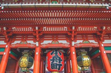 Sensoji-ji Kızıl Japon Tapınağı Asakusa, Tokyo, Japonya 3 Kasım 2013