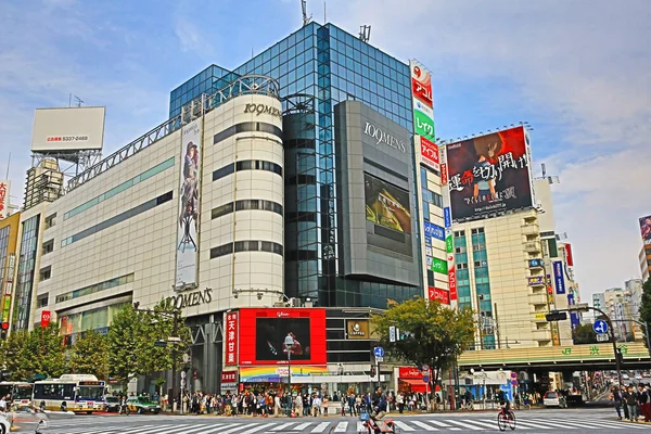 Scenery Shibuya Big Scramble Crossing Area Listopad 2013 — Stock fotografie