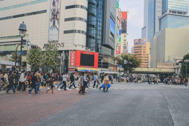 Tokyo 'nun Shibuya ilçesinde yaya geçidi, 3 Kasım 2013