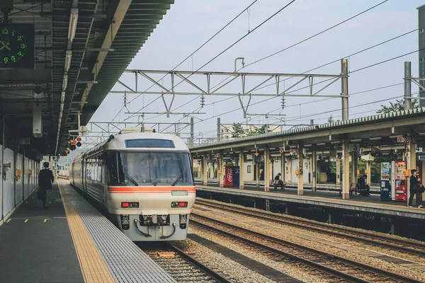 Takayama Treno Alla Stazione Toyama Japan — Foto Stock