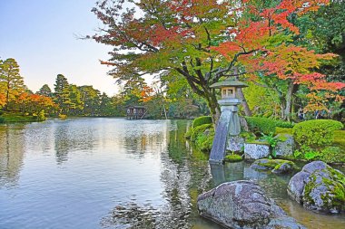 1 Kasım 2013 Kasumiga-Ike Göleti Kanazawa 'daki Kenrokuen Bahçesi