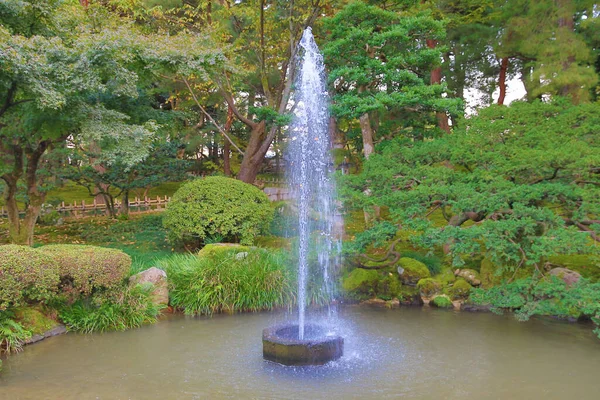 Una Fontana Kenroku Giardino Dei Sei Attributi Nov 2013 — Foto Stock
