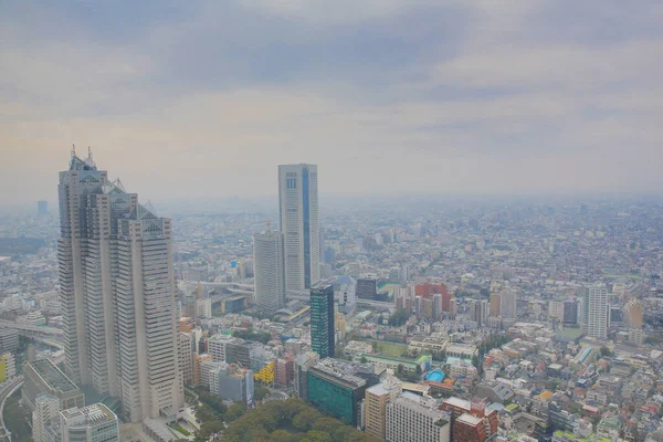 Tokio Stedelijke Skyline Uitzicht Het Dak Japan Nov 2013 — Stockfoto