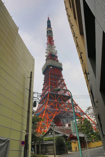 Famosa Torre Rossa Tokyo Punto Riferimento Del Giapponese Nov 2013 — Foto Stock