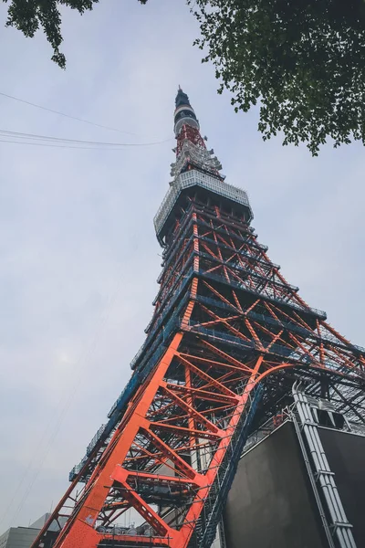 Famous Red Tokyo Tower Landmark Japanese Nov 2013 — Stock Photo, Image