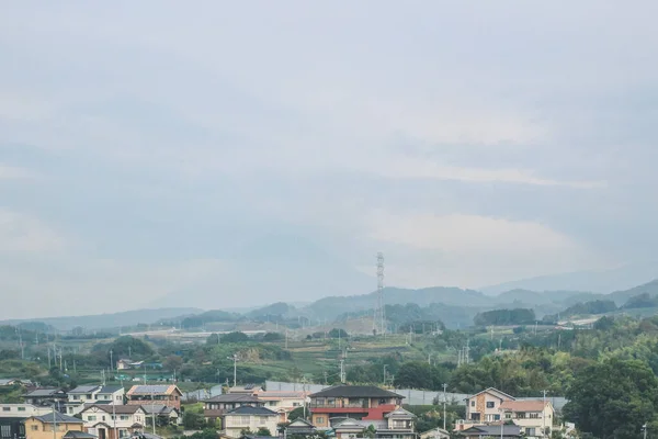 stock image the view out of Shinkansen bullet train line 3 Nov 2013