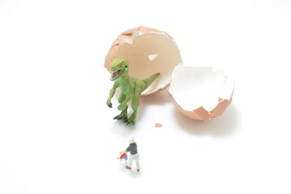 stock image a figure of Dinosaur broke out the egg