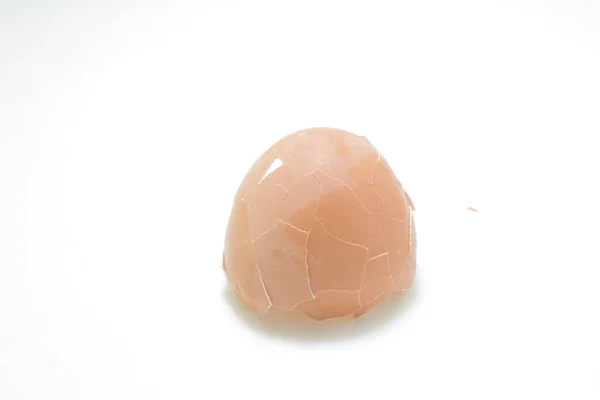 Broken Egg Shell Isolated White — Stock Photo, Image