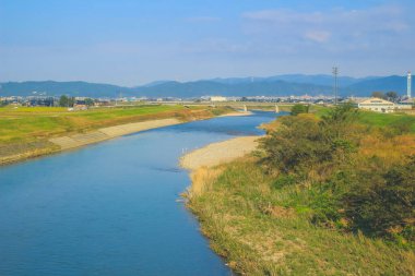 Kanazawa kırsalının manzarası, Japonya 1 Kasım 2013