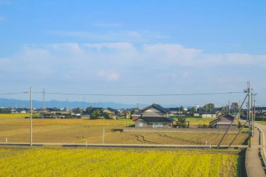 Kanazawa kırsalının manzarası, Japonya 1 Kasım 2013