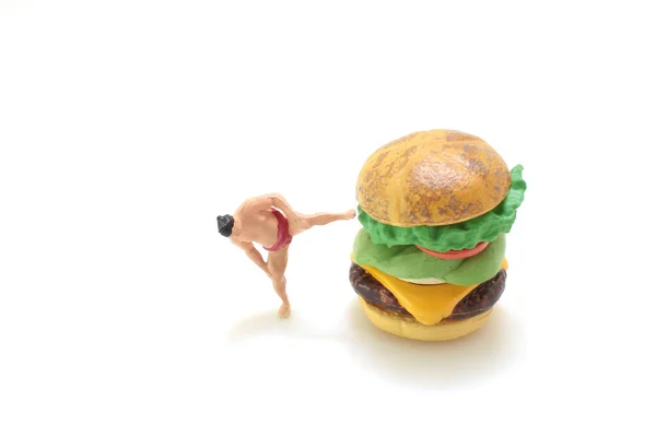 햄버거를 스모의 — 스톡 사진