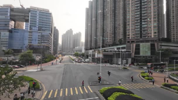 Апреля 2023 Года Гонконгская Дорога — стоковое видео