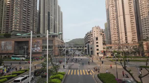 Paisaje Urbano Yap Road Hong Kong Abril 2023 — Vídeos de Stock