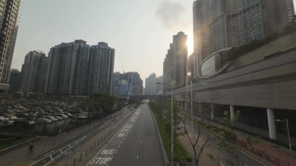 Paisaje Urbano Yap Road Hong Kong Abril 2023 — Vídeos de Stock