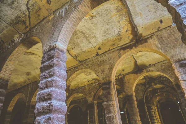 stock image pillars supporting the ceiling in SSP Service Reservoir April 15 2023