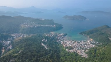 Hong Kong 'da bir köy manzarası, Sheung Sze Wan, 16 Nisan 2023