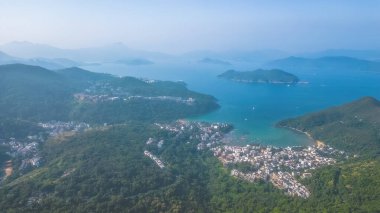 Hong Kong 'da bir köy manzarası, Sheung Sze Wan, 16 Nisan 2023