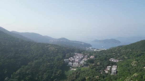 Τοπίο Του Χωριού Στο Χονγκ Κονγκ Sheung Sze Wan Απριλίου — Αρχείο Βίντεο