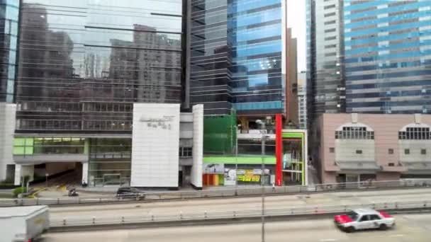 Vista Urbana Distrito Kwun Tong East Kowloon Hong Kong Abril — Vídeo de Stock