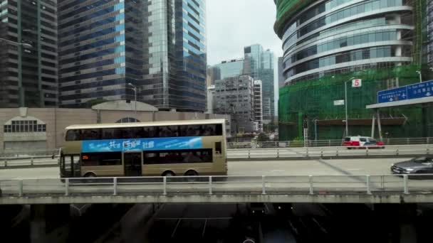 Doğu Kowloon Hong Kong Daki Kwun Tong Bölgesinin Şehir Manzarası — Stok video