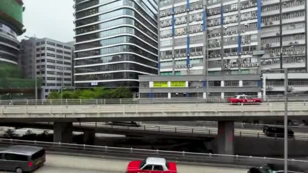 Vista Urbana Del Distrito Kwun Tong East Kowloon Hong Kong — Vídeo de stock