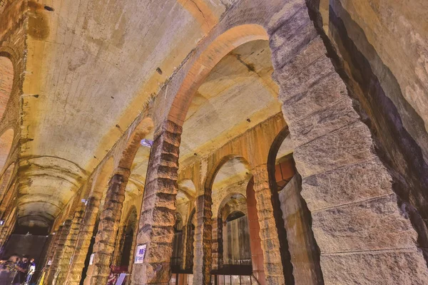 stock image pillars supporting the ceiling in SSP Service Reservoir April 22 2023