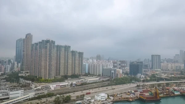 Gęsty Wysoki Wzrost Mieszkania Tai Kok Tsui Kwietnia 2023 — Zdjęcie stockowe