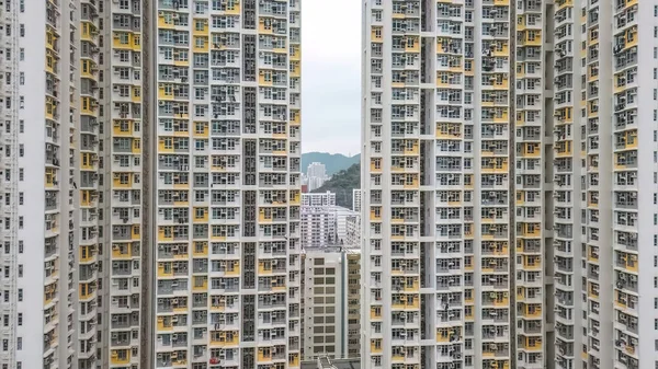 Der Shek Kip Mei Außenfassade Von Wohnhochhäusern April 2023 — Stockfoto