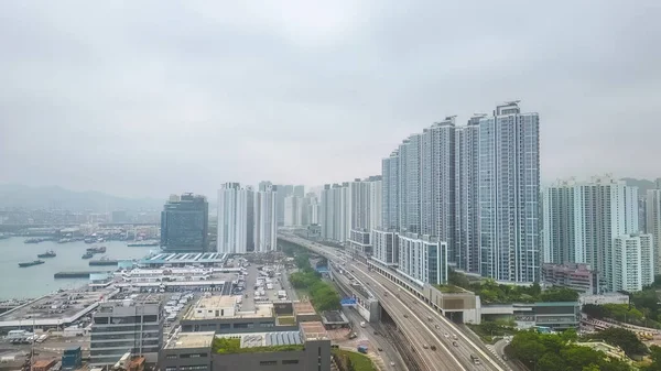 Los Apartamentos Denso Gran Altura Nam Cheong Hong Kong Abril —  Fotos de Stock