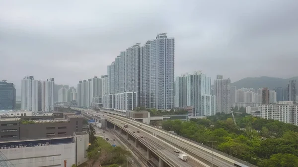 Dense High Rise Apartments Nam Cheong Χονγκ Κονγκ Απριλίου 2023 — Φωτογραφία Αρχείου