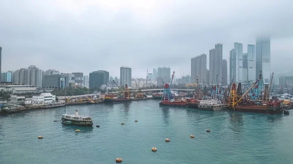 Bir New Yau Tei Tayfun Sığınağı Hong Kong Nisan 2023 — Stok fotoğraf
