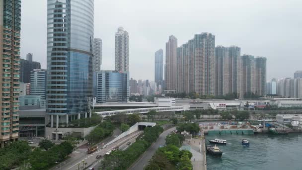 New Yau Tei Typhoon Shelter Hong Kong Dubna 2023 — Stock video