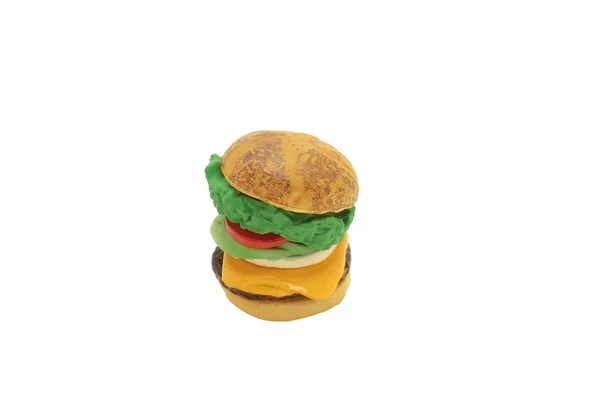 Hamburger Figowy Białym Tle — Zdjęcie stockowe